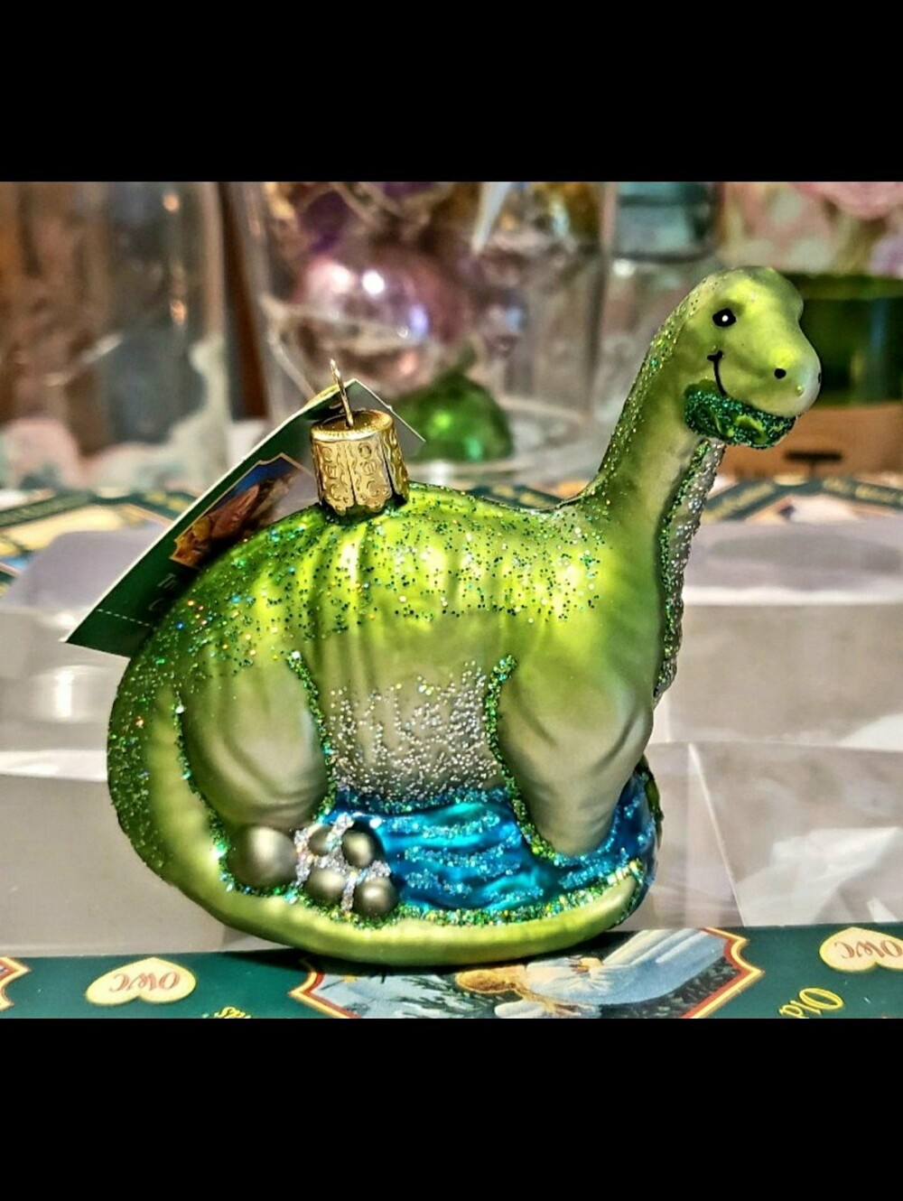 Old World Christmas Brontosaurus Christmas Ornament